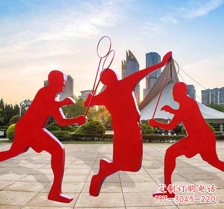 河南不锈钢羽毛球雕塑艺术与运动的完美结合
