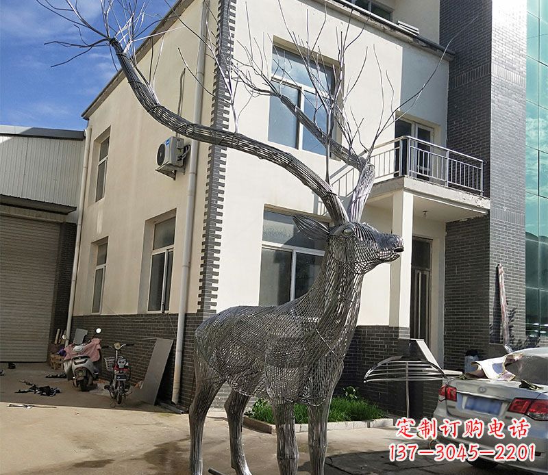 河南不锈钢景观梅花鹿