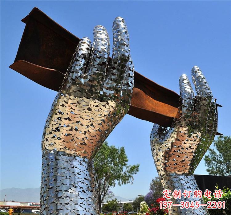 河南不锈钢拱门雕塑精美绝伦