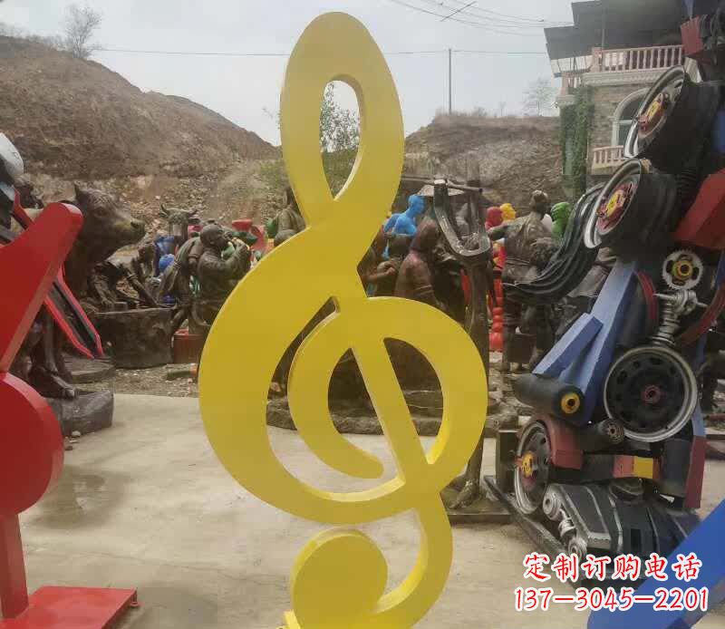 河南不锈钢音符雕塑美丽而持久的艺术