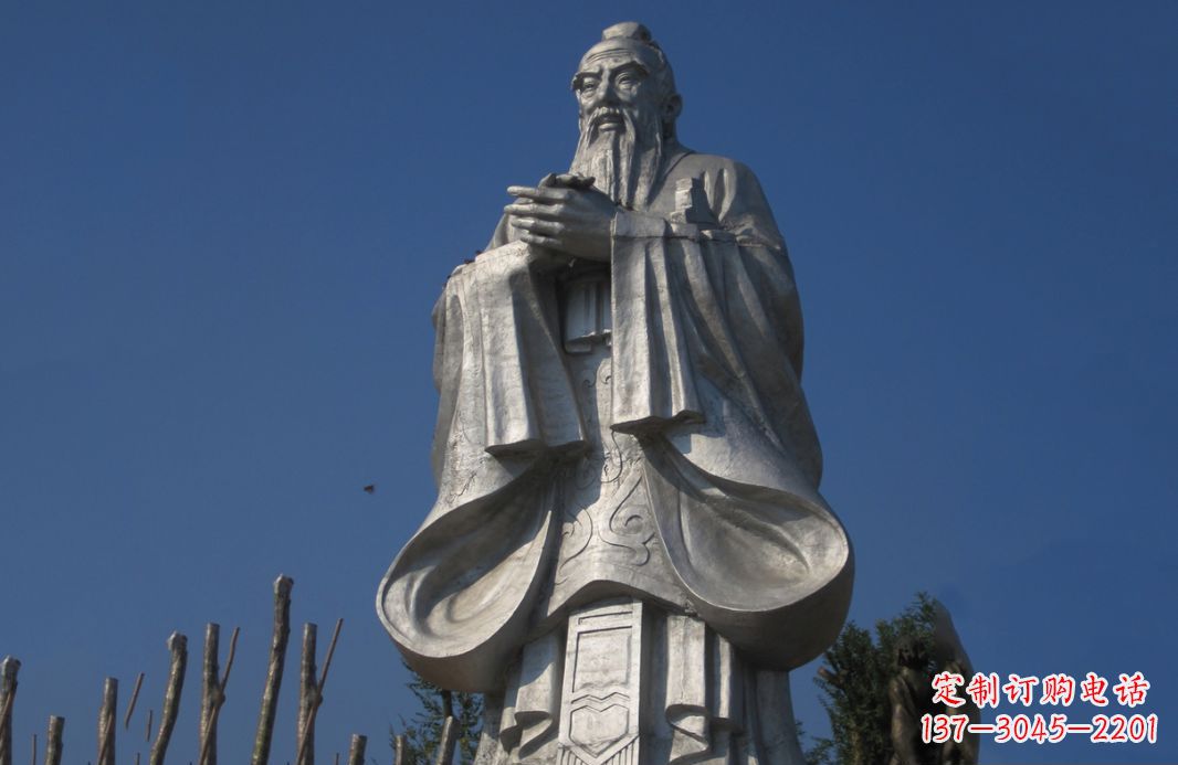 河南不锈钢孔子人物雕塑——传承中华文化的精神象征