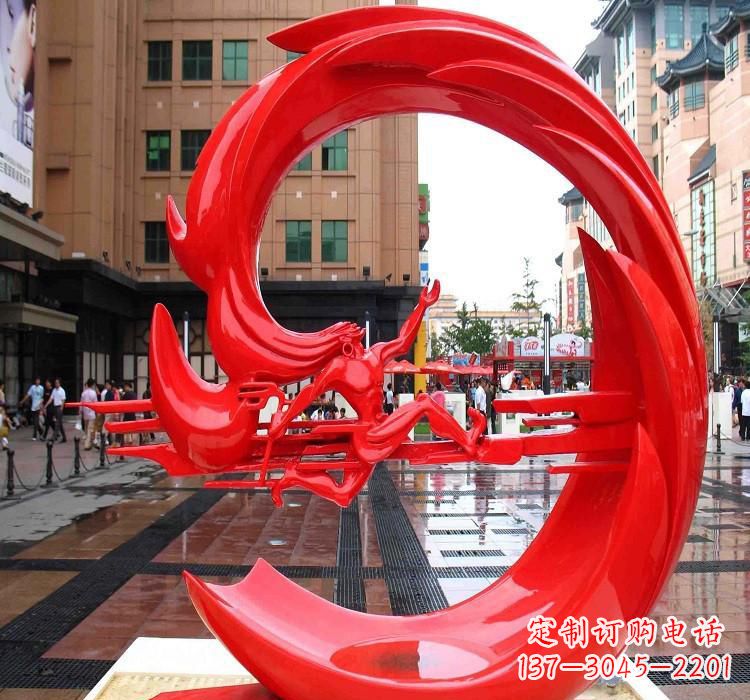 河南夸父雕塑一种不锈钢的艺术