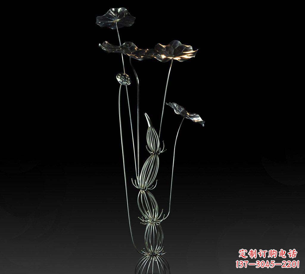 河南不锈钢荷叶雕塑精致优雅的艺术宝藏