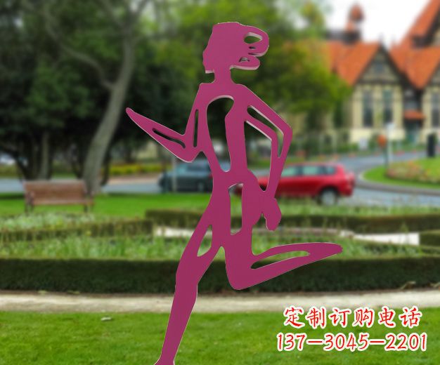 河南精美不锈钢女人雕塑