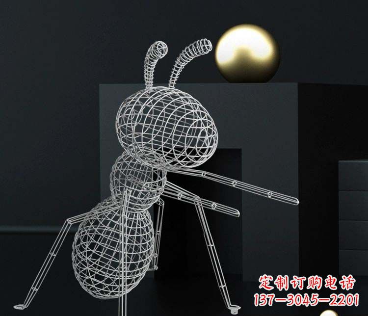 河南不锈钢镂空蚂蚁雕塑艺术与科技的结合