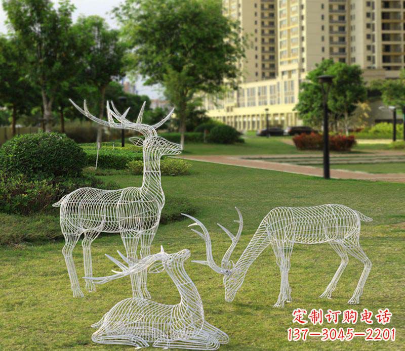 河南精美梅花鹿雕塑,传承祖先文化瑰宝