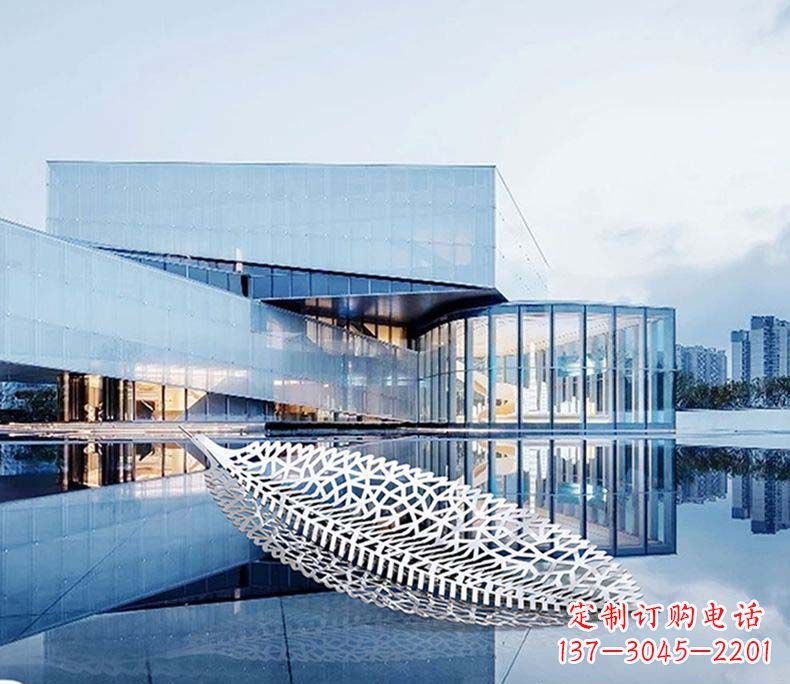 河南不锈钢树叶雕塑——精美绝伦