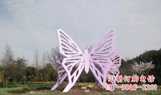 河南不锈钢蝴蝶雕塑美丽的艺术装点