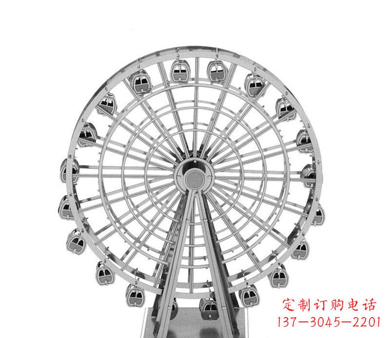 河南不锈钢摩天轮雕塑引领城市风采