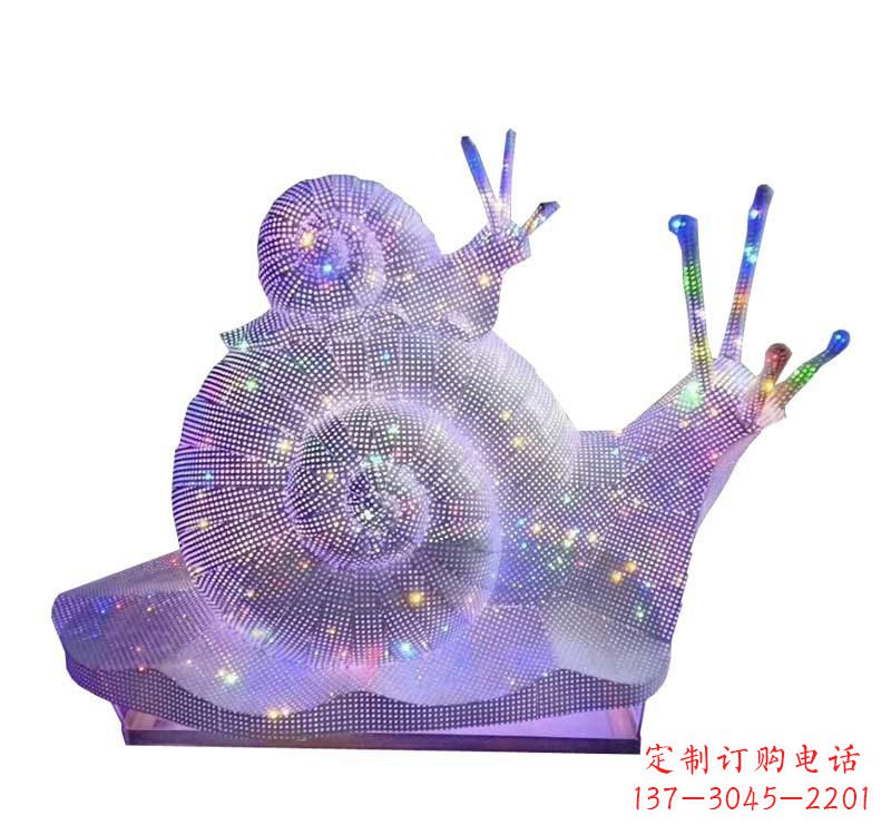 河南不锈钢蜗牛雕塑一件精美的艺术品