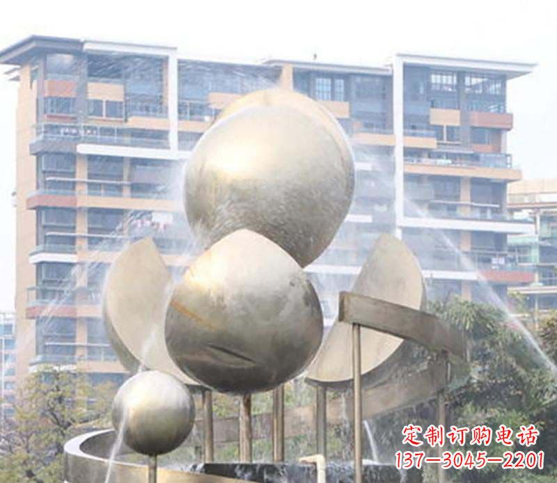 河南不锈钢喷泉雕塑美丽与自然的完美结合