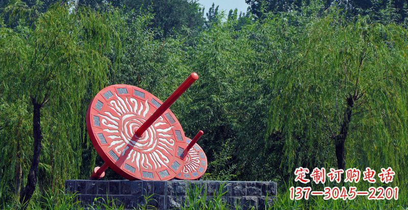 河南不锈钢日晷校园雕塑点亮校园时光