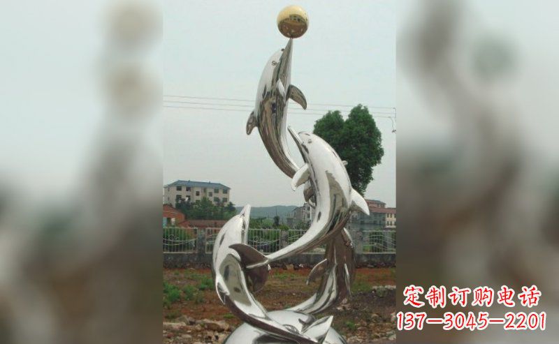 河南不锈钢海豚雕塑的美丽