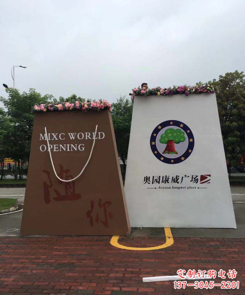 河南不锈钢购物袋雕塑给城市景观带来新的灵感