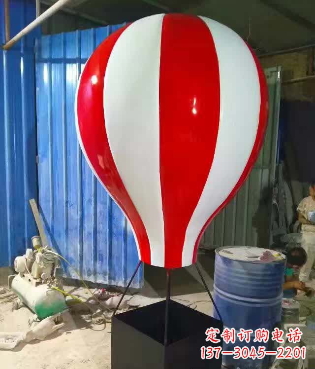 河南新题目美丽的不锈钢气球雕塑
