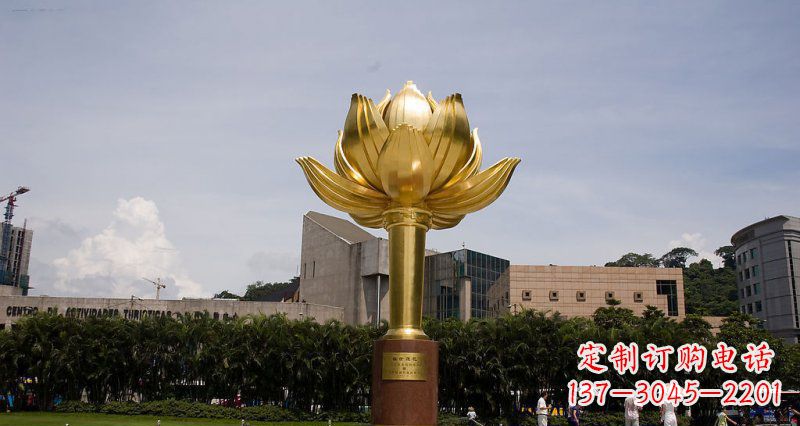 河南不锈钢莲花雕塑——精美的艺术品
