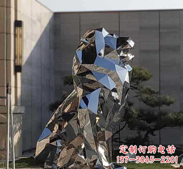 河南不锈钢狮子雕塑象征力量与美丽