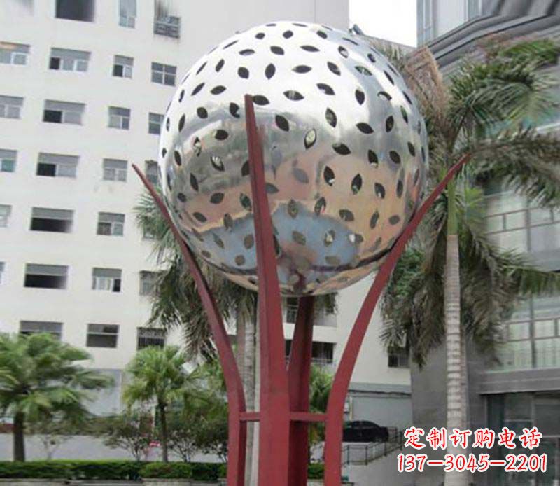 河南镂空树叶雕塑——给校园景观增添灵动之美