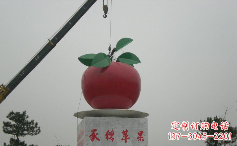 河南不锈钢苹果雕塑艺术与美学的完美结合