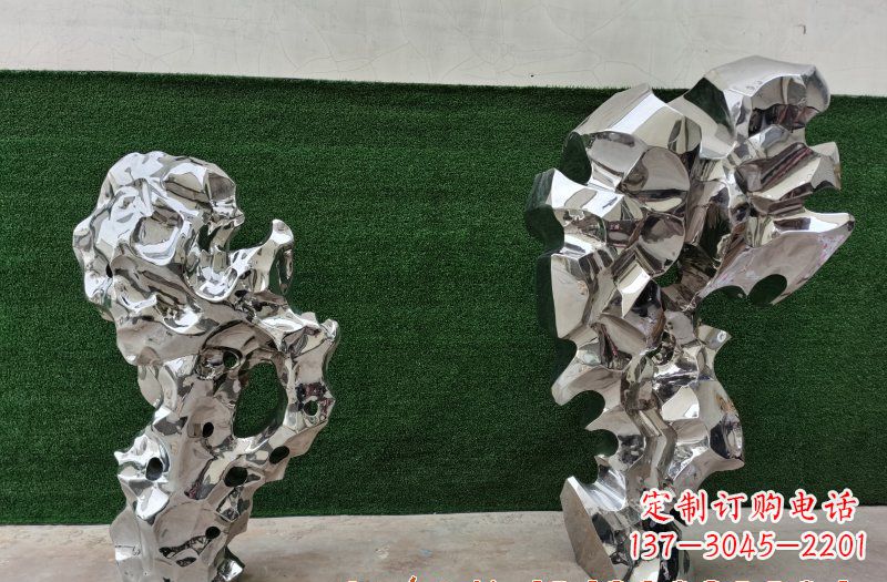 河南不锈钢太湖石景观雕塑