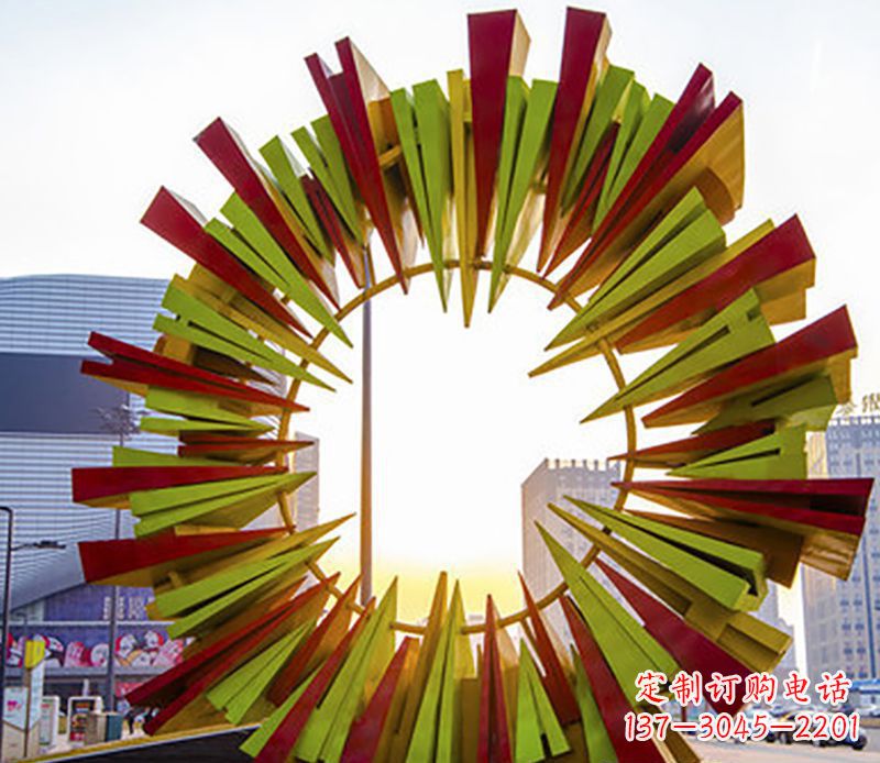 河南绚烂太阳,精美不锈钢太阳花雕塑