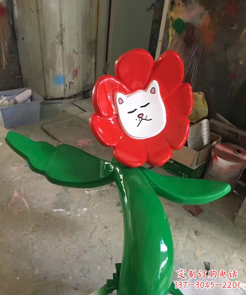河南不锈钢太阳花景观装饰雕塑