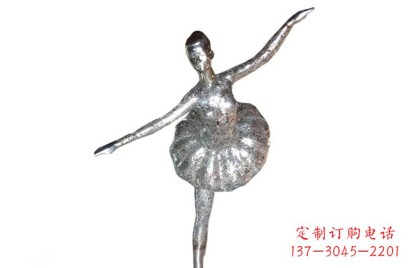 河南不锈钢跳芭蕾的女孩雕塑
