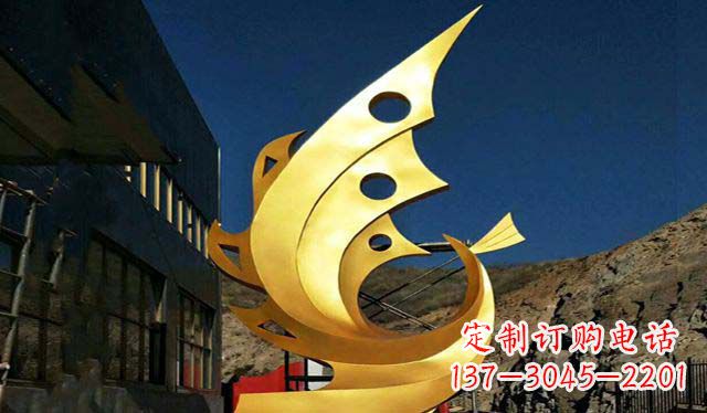 河南不锈钢铁艺凤凰摆件雕塑