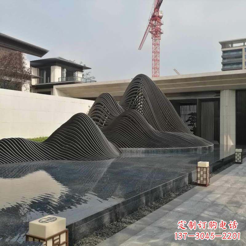 河南不锈钢铁艺假山艺术性的美化