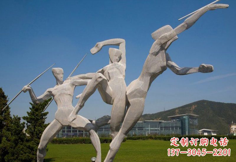 河南不锈钢标枪雕塑象征勇气和力量