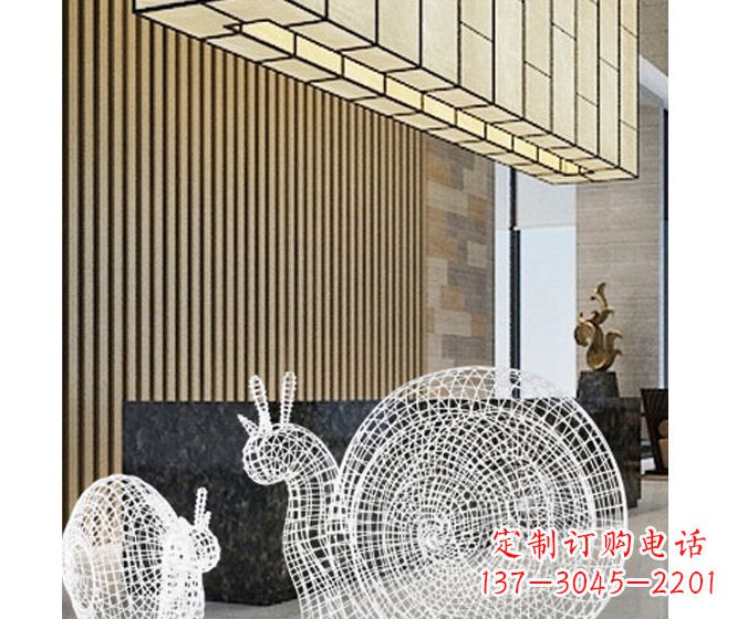 河南不锈钢蜗牛镂空雕塑