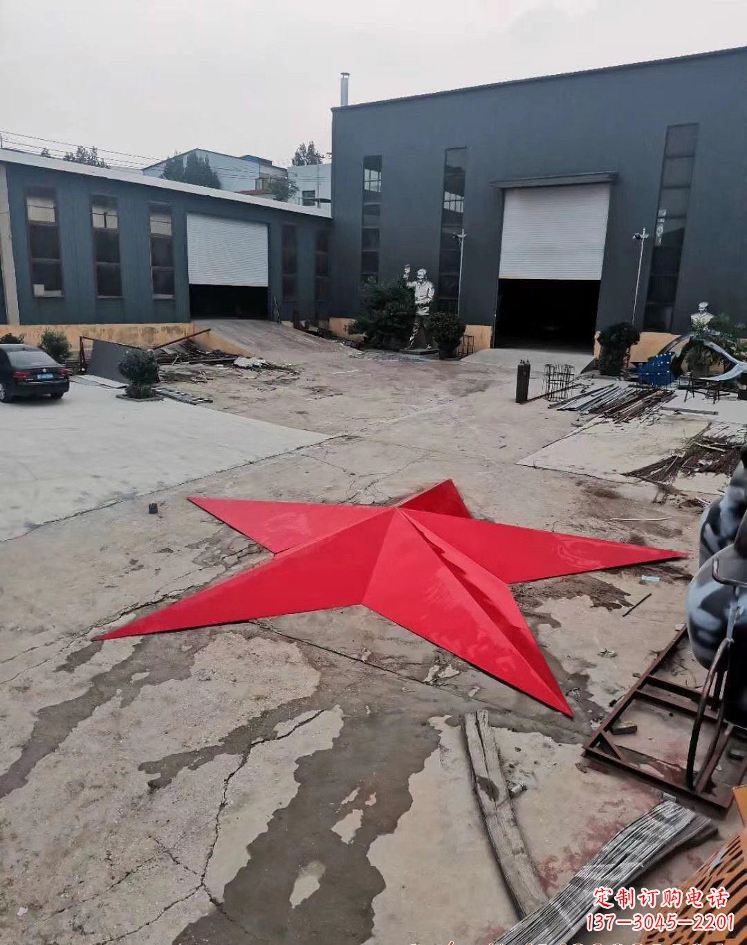 河南不锈钢五角星景观雕塑