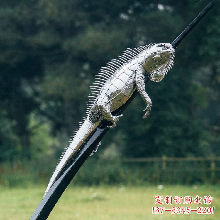 河南不锈钢蜥蜴雕塑艺术的精美体现