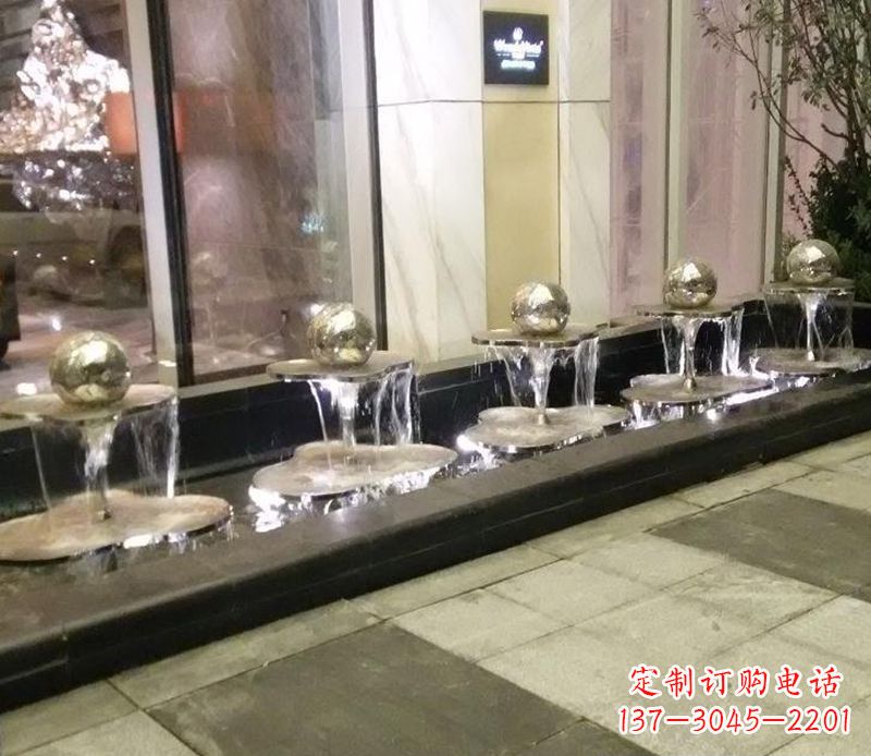 河南不锈钢小喷泉雕塑
