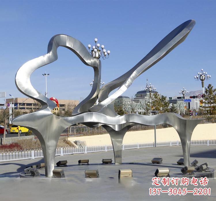 河南不锈钢艺术钢琴雕塑展现精致之美