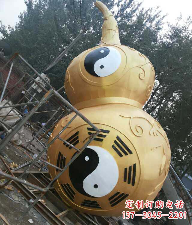 河南精美不锈钢葫芦雕塑