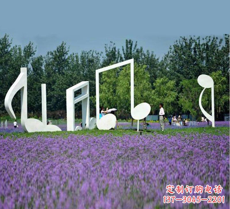 河南不锈钢音符雕塑音乐与艺术的完美结合