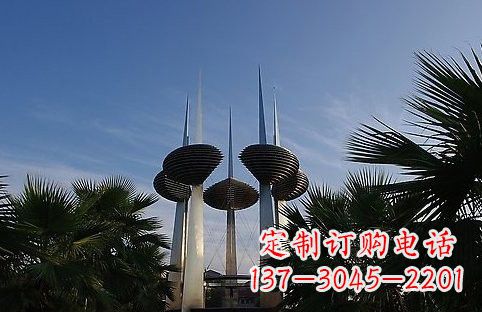 河南不锈钢避雷针雕塑精致静谧的安全保护