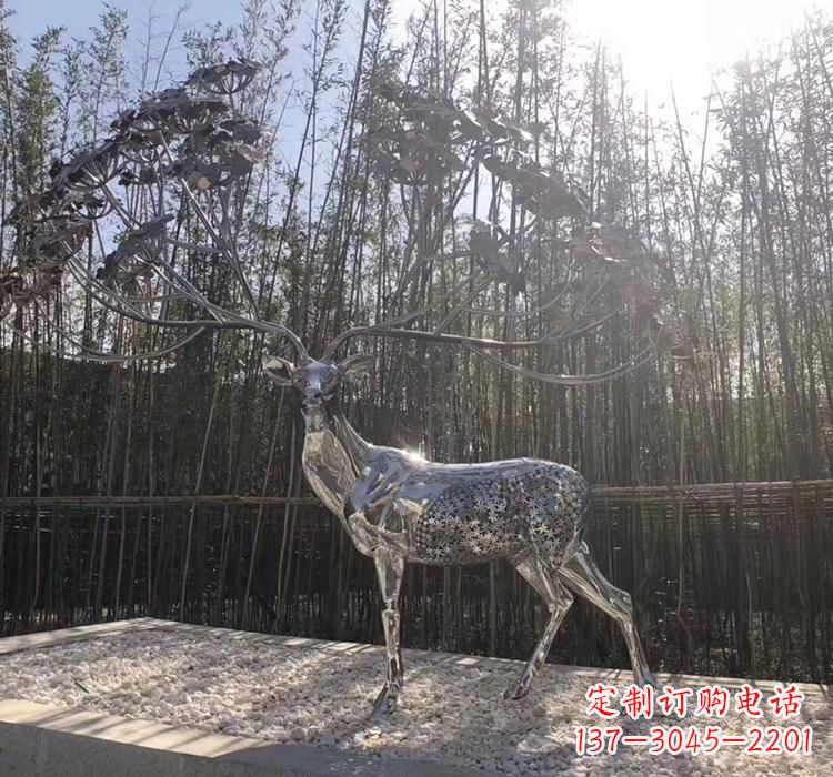 河南不锈钢动物雕塑精美的艺术作品
