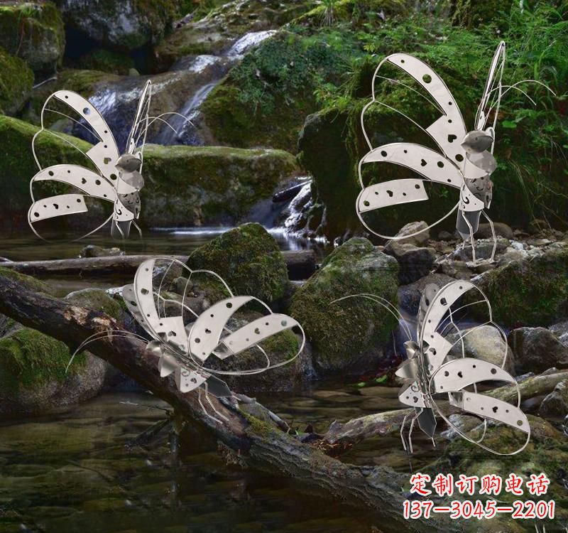 河南不锈钢园林艺术镂空蝴蝶雕塑——绽放自然之美