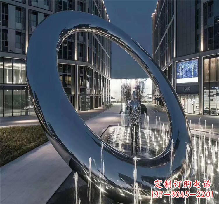 河南圆环景观雕塑令人惊叹的视觉奇观