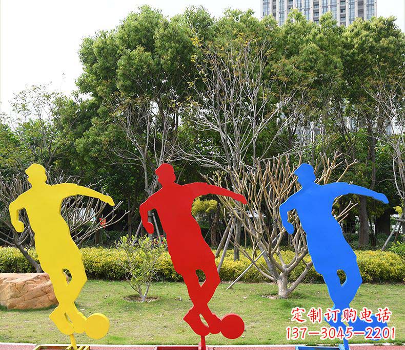 河南不锈钢足球雕塑激发运动激情