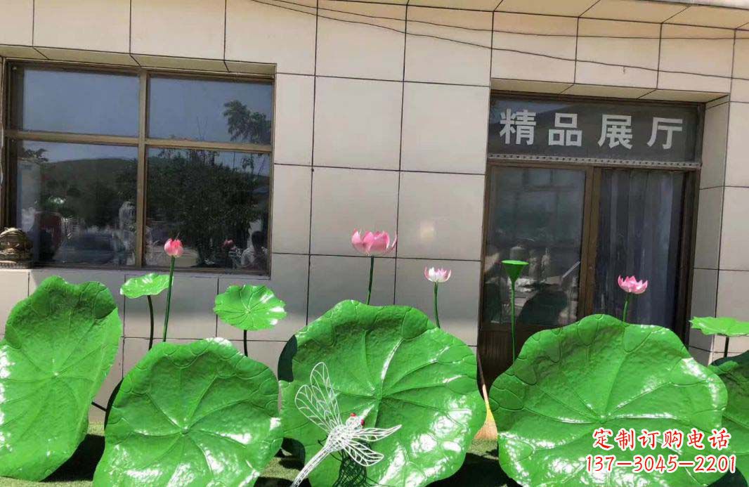河南不锈钢荷叶雕塑艺术性与美感的完美结合