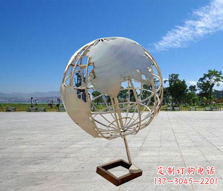 河南神奇的不锈钢地球仪雕塑