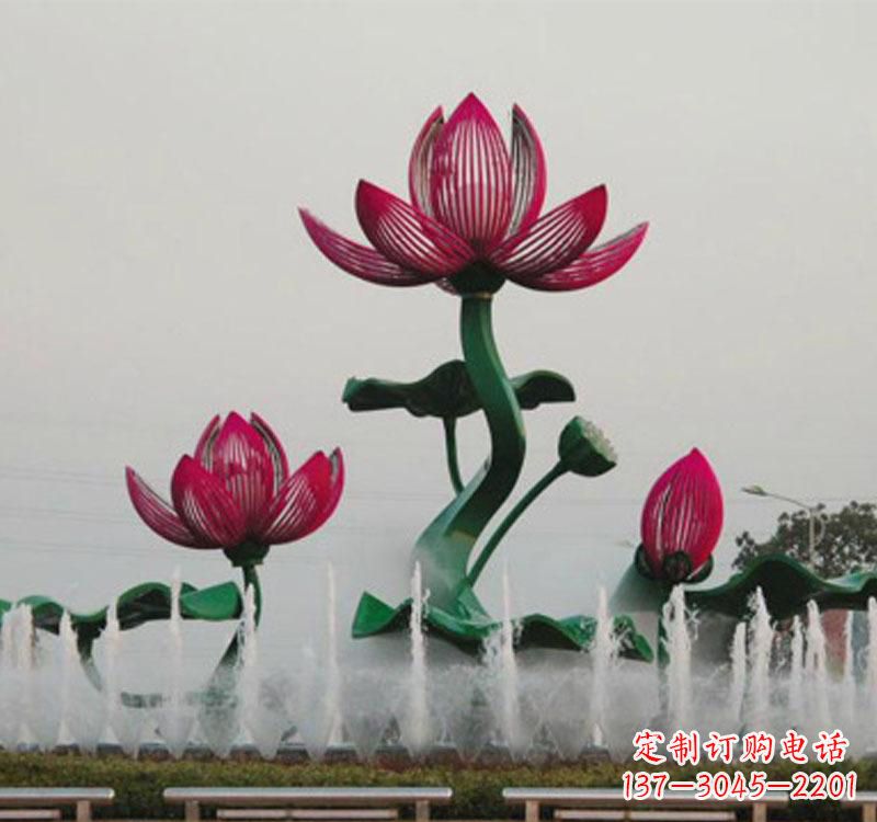 河南不锈钢莲花雕塑
