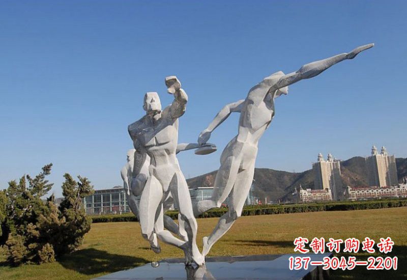 河南不锈钢运动员雕塑一种艺术的象征