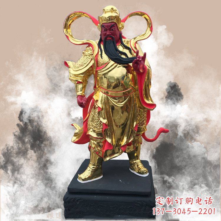 河南彩绘关公佛像