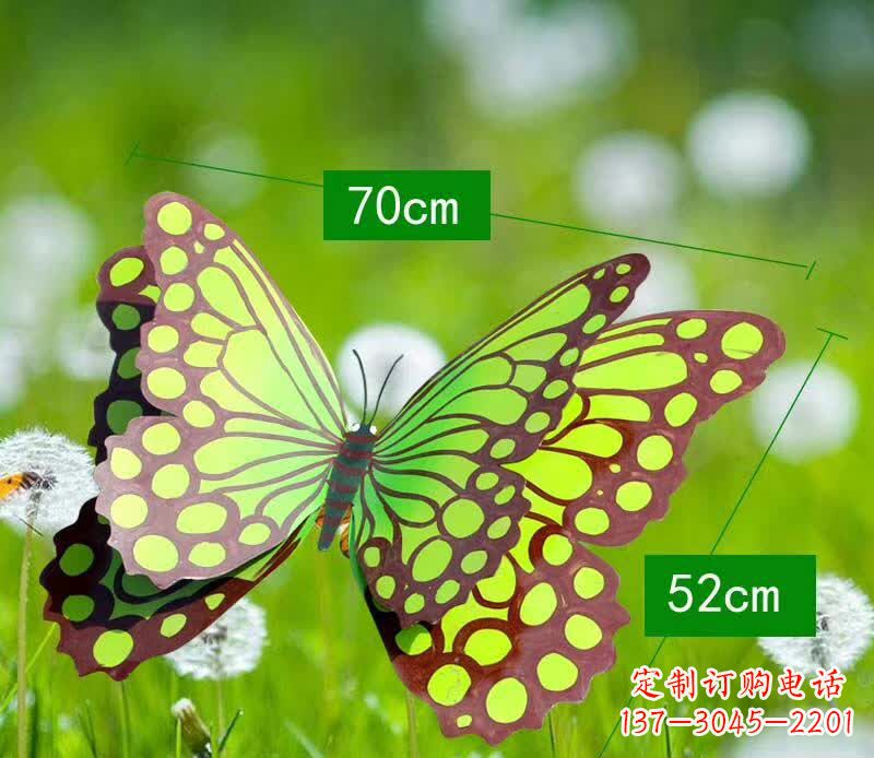 河南不锈钢蝴蝶雕塑彩色园林的精灵