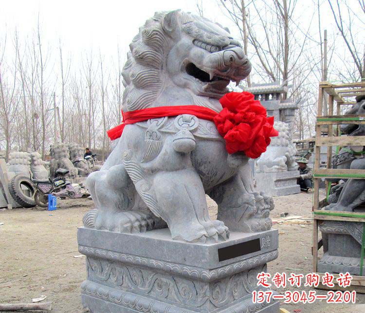 河南雄壮狮子石雕——欢迎来到宁波