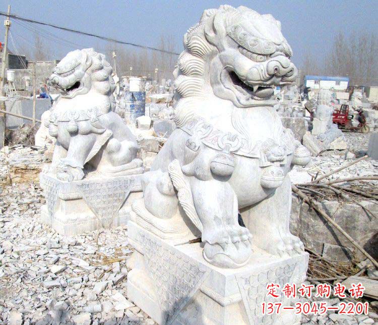 河南狮子雕塑一种神圣而古老的艺术